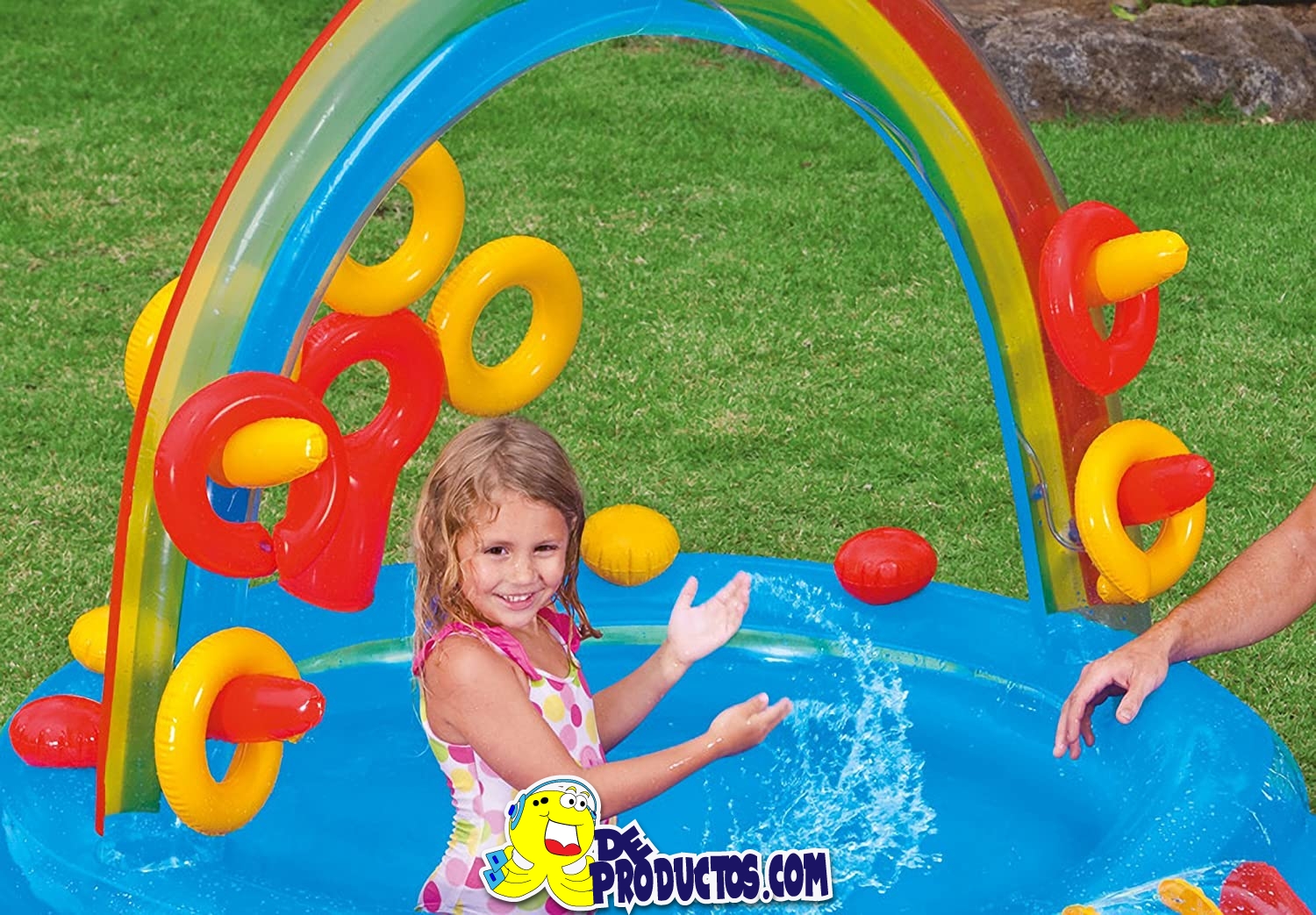 Centro De Juegos Inflable Piscina arco iris